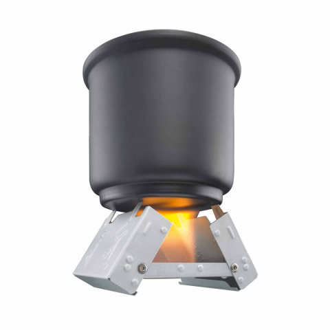 Kuchenka na paliwo stałe Esbit Pocket Stove Small 20 x 4 g - działanie (brak garnka w zestawie)