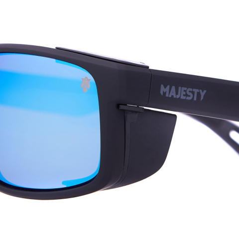 Okulary górskie Majesty Vertex - blackblue mirror - osłona boczna