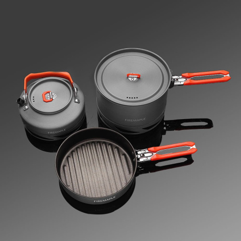 Zestaw naczyń turystycznych FireMaple Feast Heat Exchanger Cookware - komplet