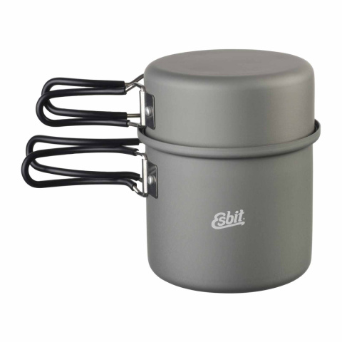 Garnki turystyczne Esbit Aluminium Pot 1000 ml + 475 ml - front