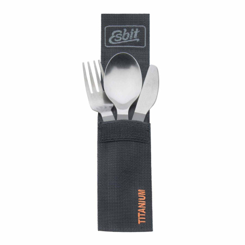 Sztućce turystyczne Esbit Titanium Cutlery Set - w pokrowcu