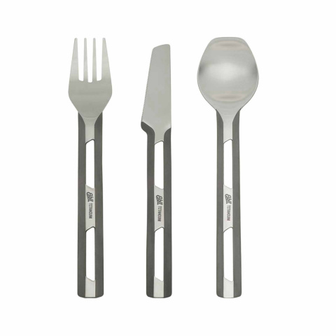 Sztućce turystyczne Esbit Titanium Camping Cutlery Set with Silicone Sleeve - oddzielnie