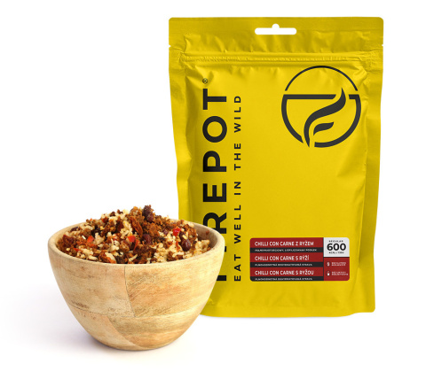 Żywność turystyczna Firepot Chilli con Carne z ryżem 600 kcal - główne