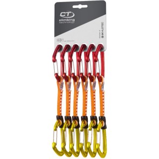 Ekspresy wspinaczkowe Climbing Technology Skylotec Fly-Weight Evo Set UL 6x12 cm - złoty/czerwony