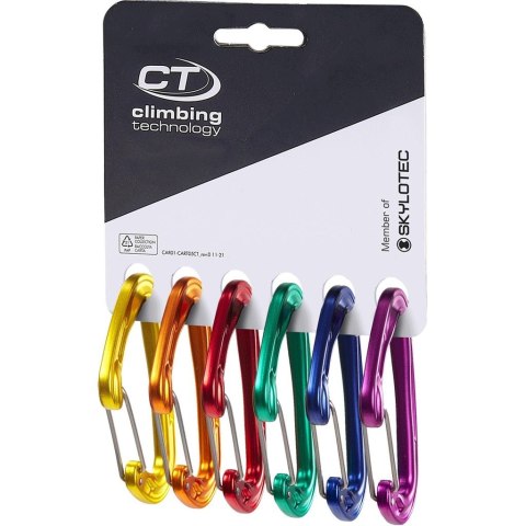 Karabinki wspinaczkowe Climbing Technology Skylotec Fly-Weight Evo SET (6-pack)