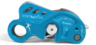 Półautomatyczny przyrząd asekuracyjny Edelweiss Kinetic - niebieski