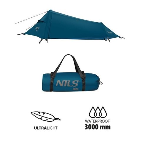 Namiot trekkingowy 1-osobowy Nils Camp NC2501 Ultralight SkyAir - niebieski - detale Namiot trekkingowy 1-osobowy Nils Camp NC2501 Ultralight SkyAir - niebieski - detale