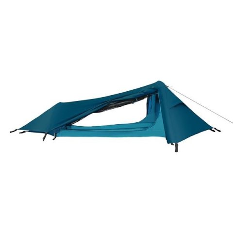 Namiot trekkingowy 1-osobowy Nils Camp NC2501 Ultralight SkyAir - niebieski - otwarty Namiot trekkingowy 1-osobowy Nils Camp NC2501 Ultralight SkyAir - niebieski - otwarty