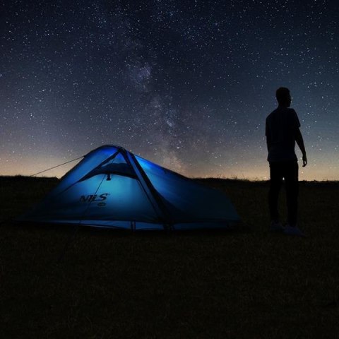Namiot trekkingowy 2-osobowy Nils Camp NC2502 SkyAir 2 - niebieski - noc Namiot trekkingowy 2-osobowy Nils Camp NC2502 SkyAir 2 - niebieski - noc
