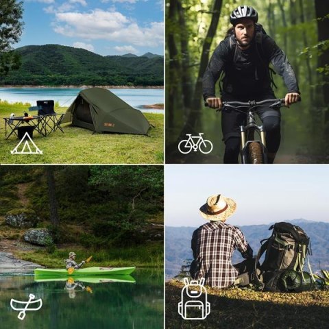 Namiot trekkingowy 2-osobowy Nils Camp NC2502 SkyAir 2 - zielony - aktywności Namiot trekkingowy 2-osobowy Nils Camp NC2502 SkyAir 2 - zielony - aktywności