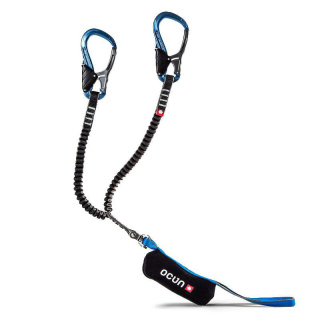 Lonża via ferrata Ocun Captur Pro Swivel - niebieski