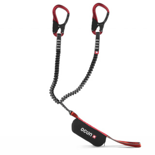 Lonża via ferrata Ocun Captur Pro - czerwony