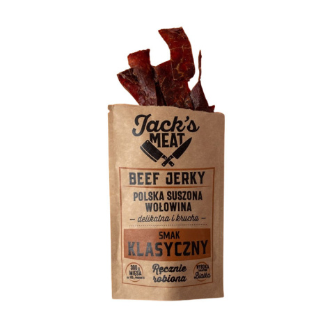 Suszona wołowina Jack's Meat Klasyczna 30 g - otwarte Suszona wołowina Jack's Meat Klasyczna 30 g - otwarte