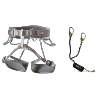 Zestaw Ocun Via Ferrata Twist Set - szary M/XL