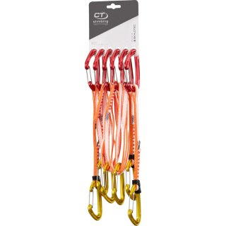Ekspresy wspinaczkowe Climbing Technology Skylotec Fly-Weight Evo Set UL Mix 2x17 cm, 2x22 cm, 2x60 cm - złoty/czerwony