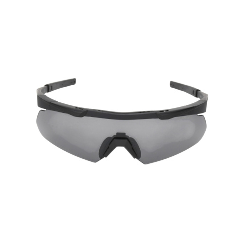 Okulary ochronne JB Tacticals JB-01 - czarny - przód Okulary ochronne JB Tacticals JB-01 - czarny - przód