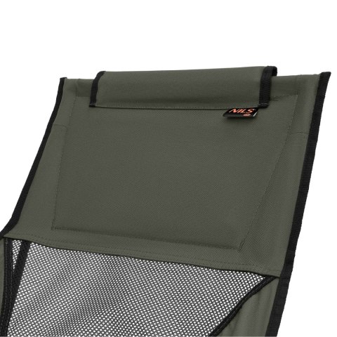 Krzesło turystyczne składane Nils Camp NC3321 Ultralight - khaki - oparcie przód Krzesło turystyczne składane Nils Camp NC3321 Ultralight - khaki - oparcie przód