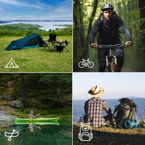 Namiot trekkingowy 1-osobowy Nils Camp NC2501 Ultralight SkyAir - niebieski - przykładowe użycia Namiot trekkingowy 1-osobowy Nils Camp NC2501 Ultralight SkyAir - niebieski - przykładowe użycia