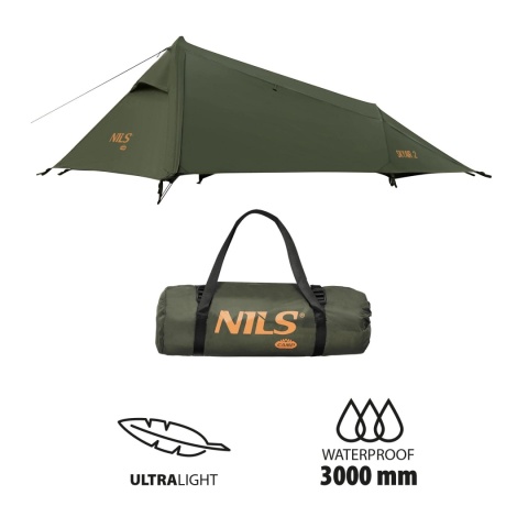 Namiot trekkingowy 2-osobowy Nils Camp NC2502 SkyAir 2 - zielony - wodoodporność Namiot trekkingowy 2-osobowy Nils Camp NC2502 SkyAir 2 - zielony - wodoodporność
