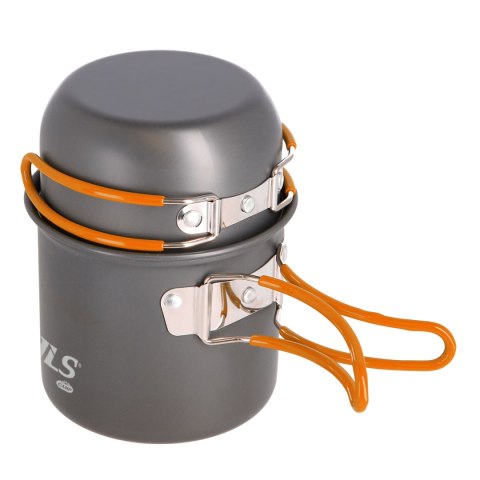 Garnek turystyczny Nils Camp NC1704 800 ml z niezbędnikiem - składane uchwyty