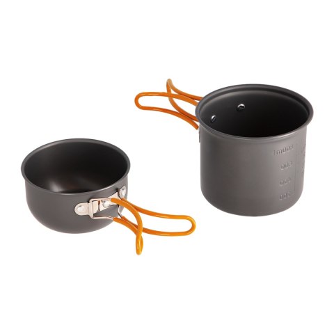 Garnek turystyczny Nils Camp NC1704 800 ml z niezbędnikiem - rozłożony