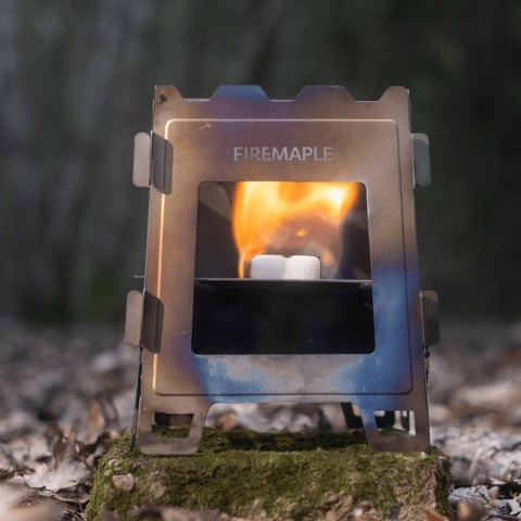 Kuchenka turystyczna FireMaple Fortress Titanium Wood Stove - palenie paliwem stałym Kuchenka turystyczna FireMaple Fortress Titanium Wood Stove - palenie paliwem stałym