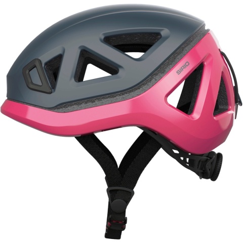 Kask wspinaczkowy Climbing Technology Sirio - szary/malinowy - bok Kask wspinaczkowy Climbing Technology Sirio - szary/malinowy - bok
