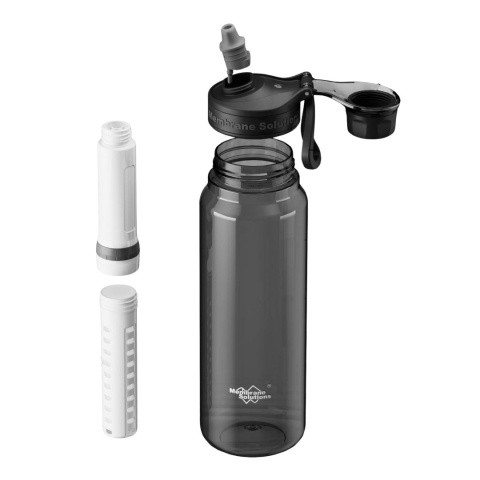 Butelka z filtrem Membrane Solutions C3 Tritan 1000 ml - rozłożona (zdjęcie poglądowe)