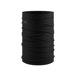 Chusta wielofunkcyjna z wełny merino Buff Merino Lightweight - solid black (czarny)
