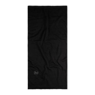 Chusta wielofunkcyjna z wełny merino Buff Merino Lightweight - solid black (czarny)
