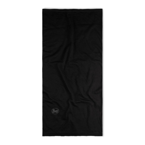 Chusta wielofunkcyjna z wełny merino Buff Merino Lightweight - solid black (czarny) - inny widok