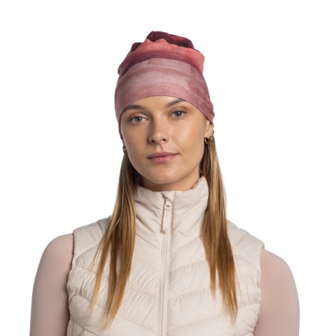 Czapka termoaktywna Buff Ecostretch Beanie - lise maroon (różowy) - użycie 1