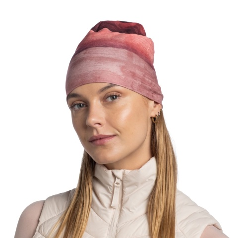 Czapka termoaktywna Buff Ecostretch Beanie - lise maroon (różowy) - użycie 2