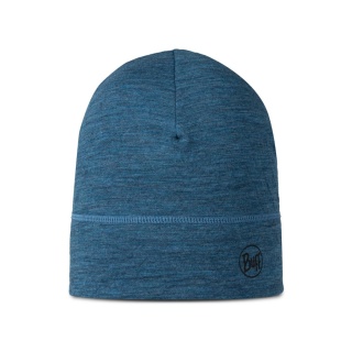 Czapka z wełny merino Buff Merino Lightweight Beanie - multistripes tempest (niebieski)