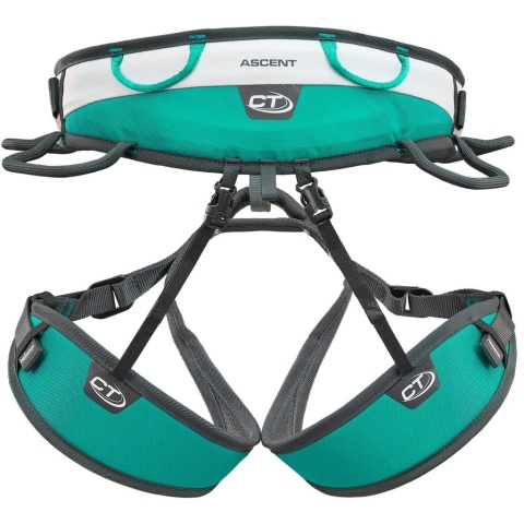 Uprząż wspinaczkowa Climbing Technology Skylotec Ascent - turkusowy/srebrny/szary - przód