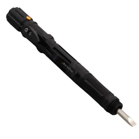 Długopis taktyczny JB Tacticals EDC JB-04 10w1 - czarny - śrubokręt płaski