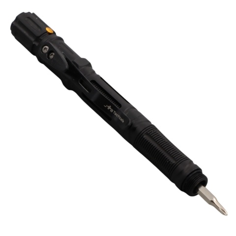 Długopis taktyczny JB Tacticals EDC JB-04 10w1 - czarny - śrubokręt krzyżakowy