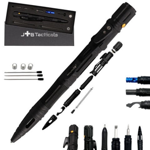 Długopis taktyczny JB Tacticals EDC JB-04 10w1 - czarny - główne