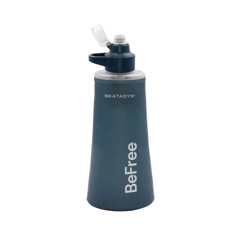 Filtr do wody Katadyn BeFree AC ze zwijaną butelką 1.0 l - niebieski - otwarty