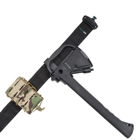 Toporek multitool JB Tacticals JB-17 - czarny - przy pasie