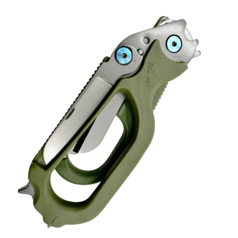 Nożyce wielofunkcyjne multitool JB Tacticals - zielony - zamknięty 1