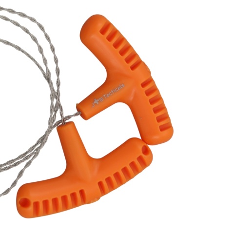 Piła ręczna JB Tacticals strunowa linka tnąca 67 cm - uchwyty