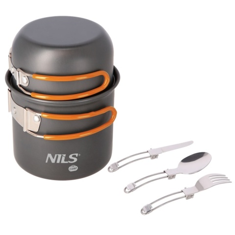 Garnek turystyczny Nils Camp NC1704 800 ml z niezbędnikiem - główne