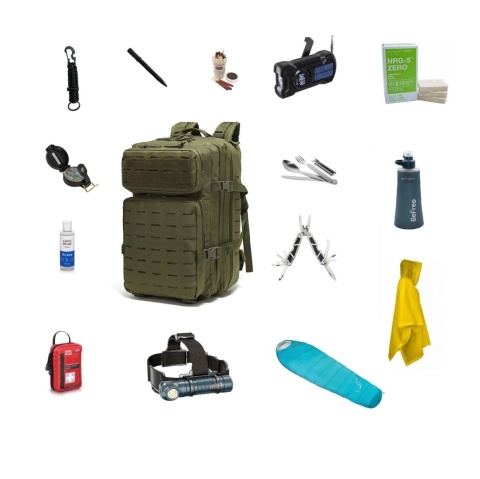 Plecak ewakuacyjny 45 l z wyposażeniem RCB - główne