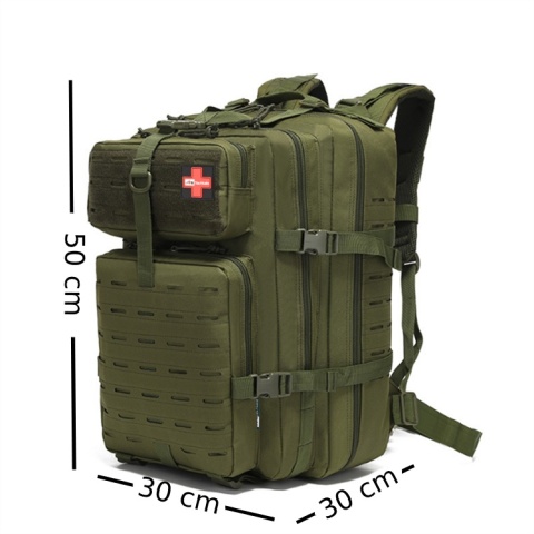 Plecak taktyczny JB Tacticals 45 l - olive - wymiary