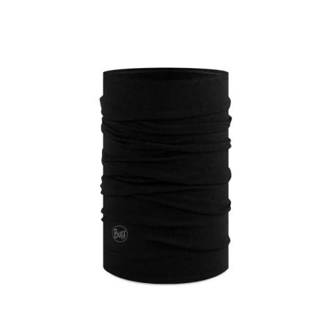 Chusta wielofunkcyjna z wełny merino Buff Merino Midweight - solid black (czarny) - główne