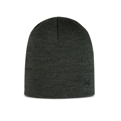 Czapka z wełny merino Buff Merino Midweight Beanie - solid bark (brązowy)