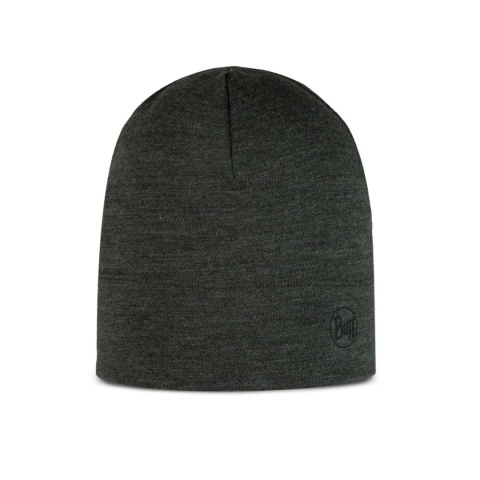 Czapka z wełny merino Buff Merino Midweight Beanie - solid bark (brązowy) - główne