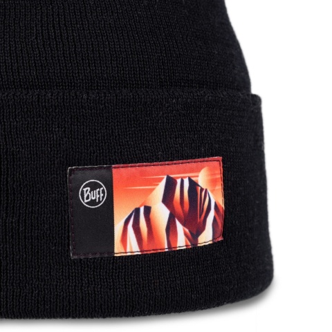 Czapka zimowa Buff Knitted Beanie Lilon Gem - black (czarny) - detal