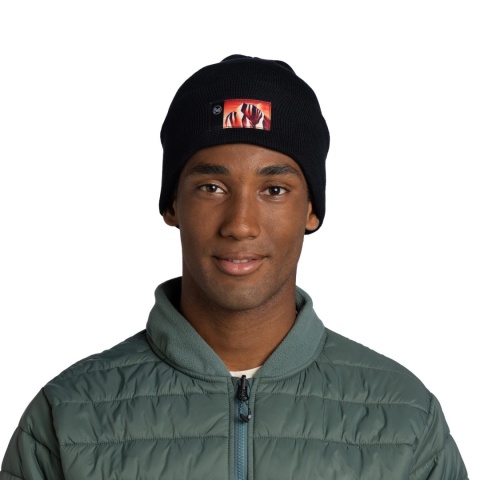 Czapka zimowa Buff Knitted Beanie Lilon Gem - black (czarny) - model 1